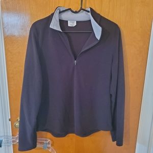 Sz L Danskin Black Microfleece Pullover